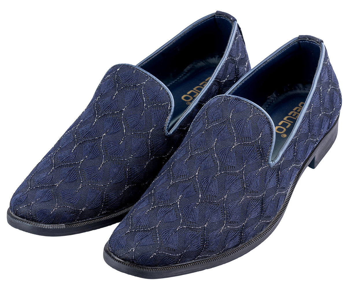 Men's Ethnic Premium Navy Blue Wedding and sherwani jutti/Shoes