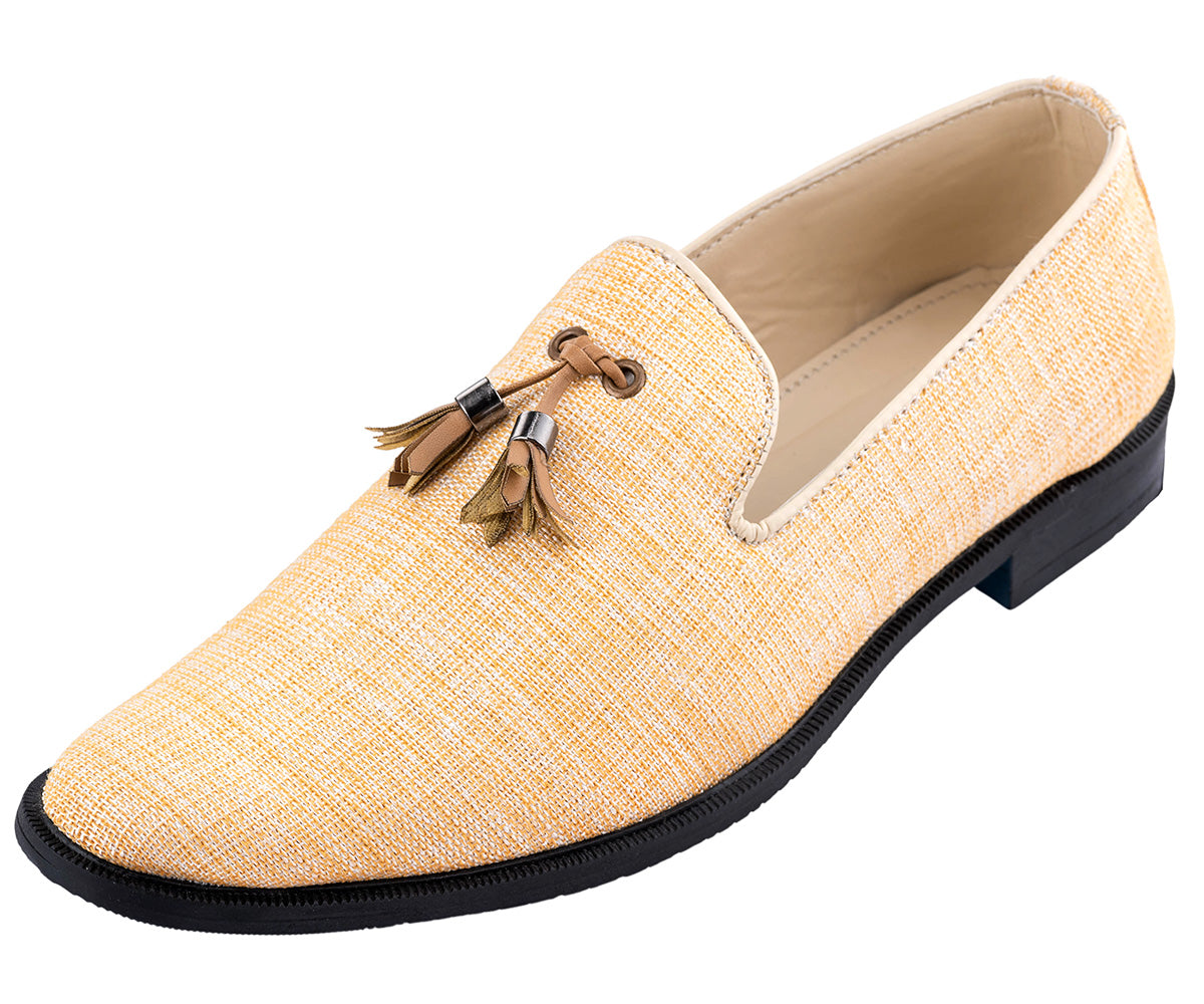 Men's Ethnic Premium Plain Cream Jute Wedding and sherwani jutti/Shoes