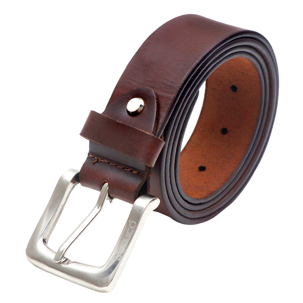 All Occasion Men’s Genuine Premium Leather Belt, Casual, Adjutable, Regular Fit for Jeans & Office.