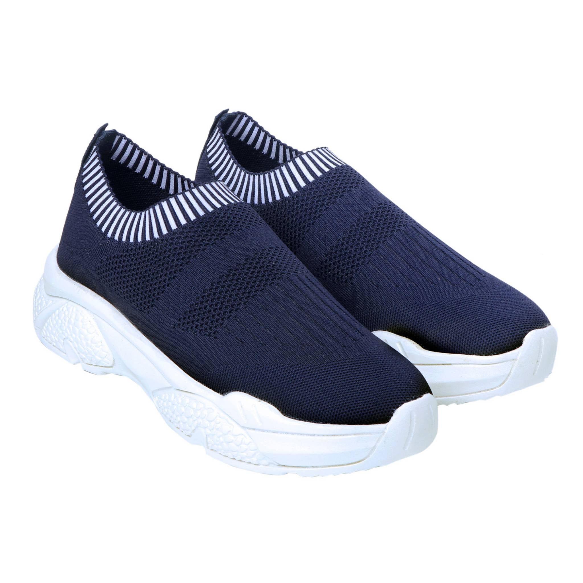 Navy Blue casual sneakers for women suitable for everyday wear, travel, and workouts.