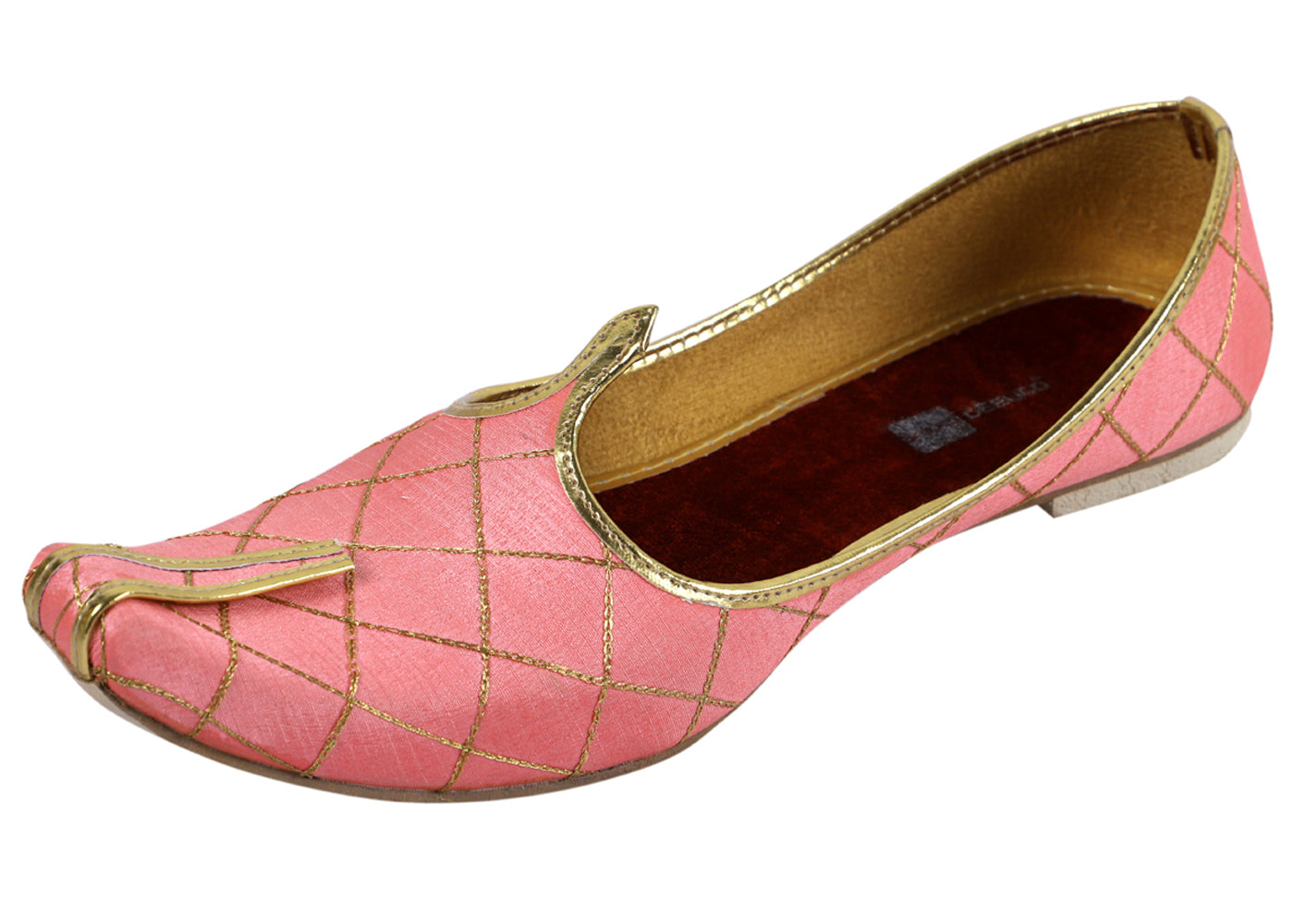 DEEUCO Men's Ethnic Pink Wedding and Sherwani Jutti,Mojari