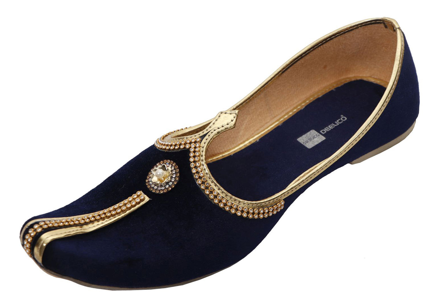 DEEUCO Wedding and Sherwani Mojari,Jutti for Men, Velvet