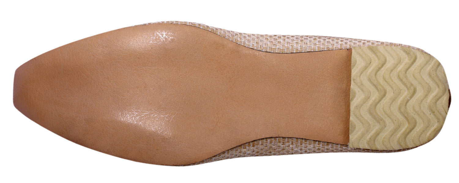 DEEUCO Men's Ethnic Cream Wedding and Sherwani Jutti, Mojari