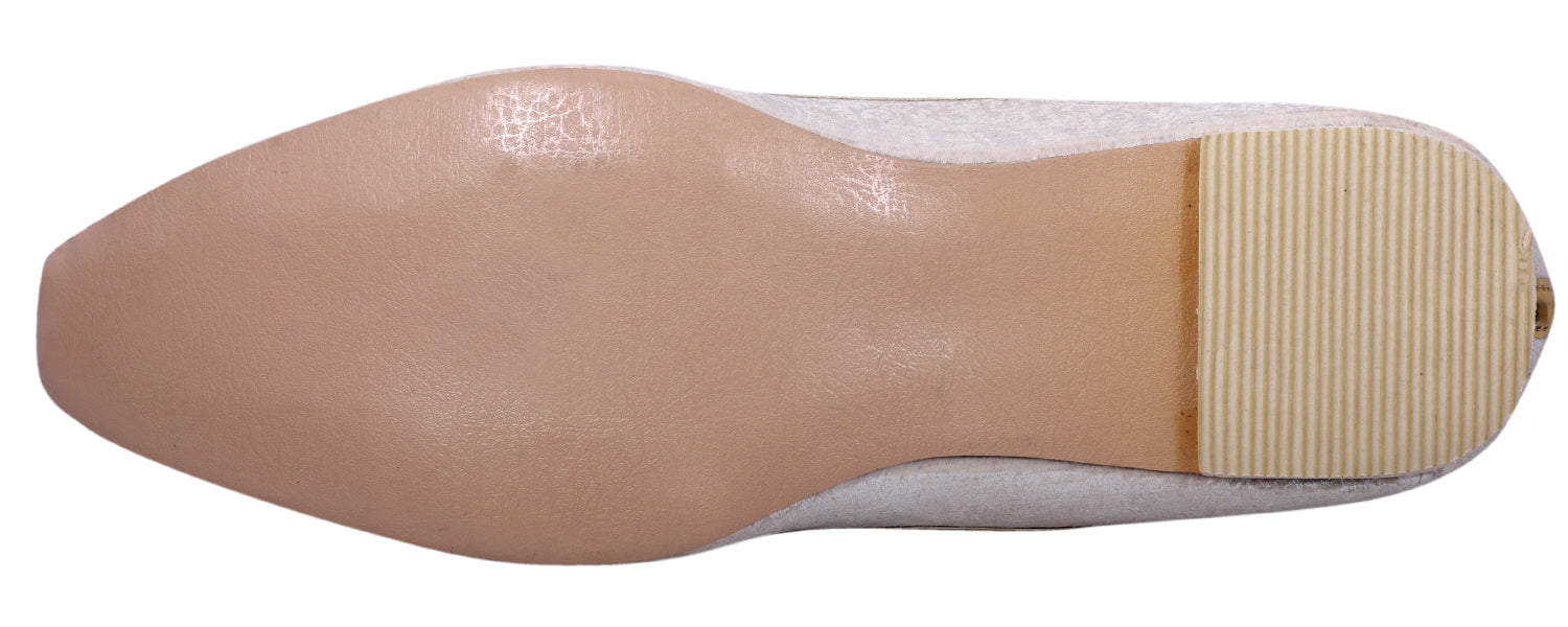 DEEUCO Men's Ethnic Cream Wedding and Sherwani Jutti, Mojari