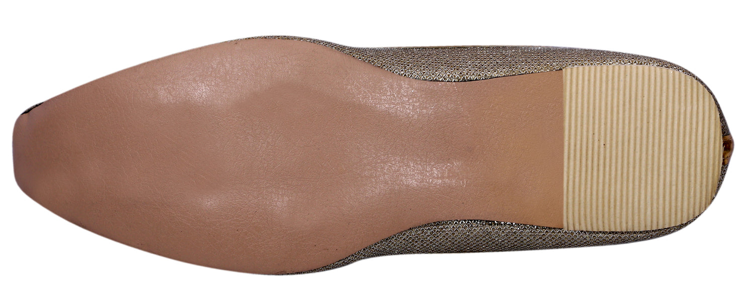 DEEUCO Men's Ethnic Golden Wedding and Sherwani Jutti, Mojari