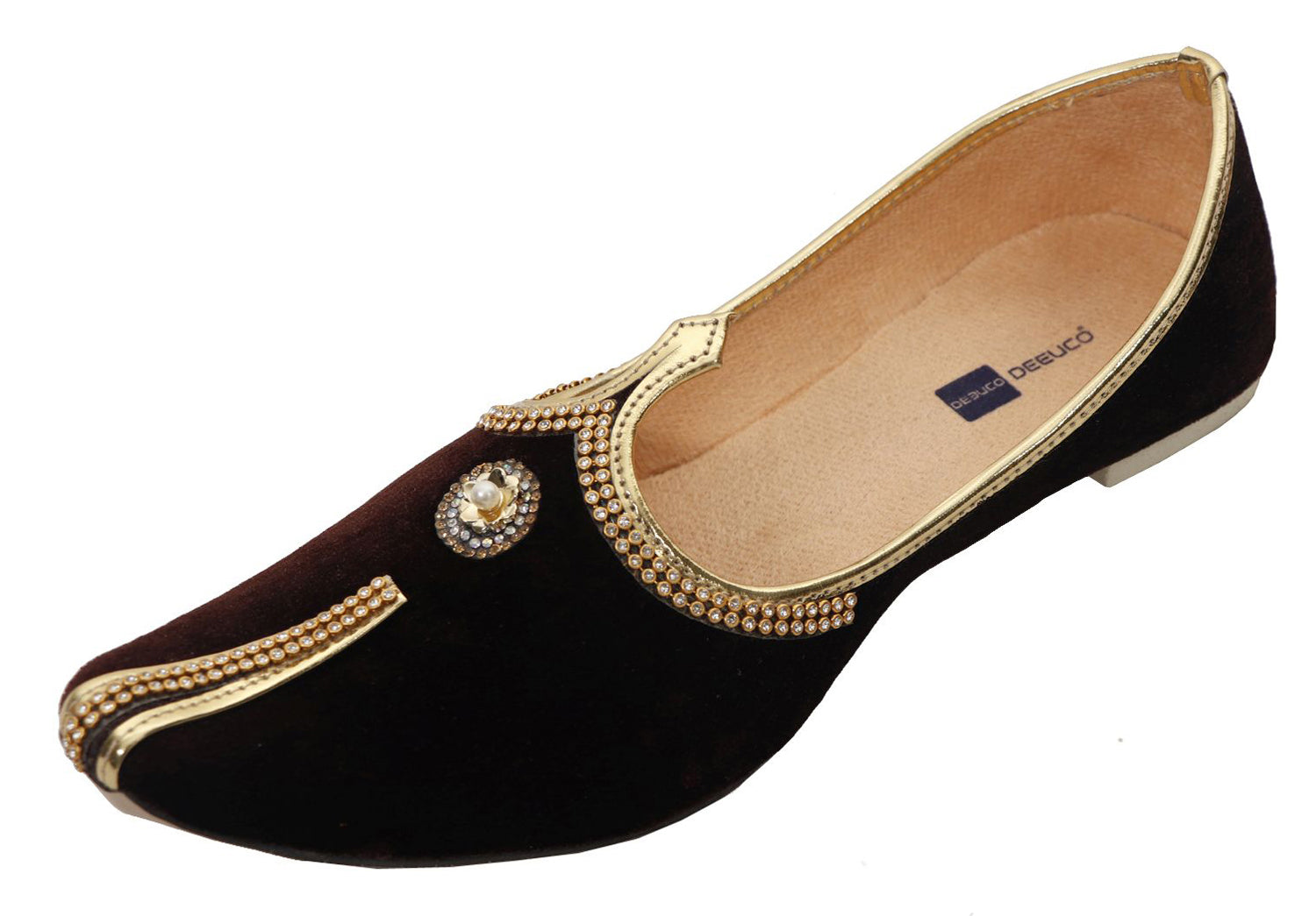 DEEUCO Wedding and Sherwani Mojari,Jutti for Men, Velvet