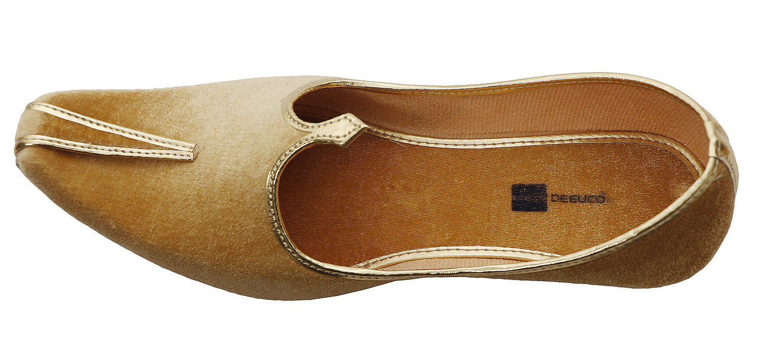 DEEUCO Men's Traditional and Ethnic Wedding and Sherwani Jutti, Mojari