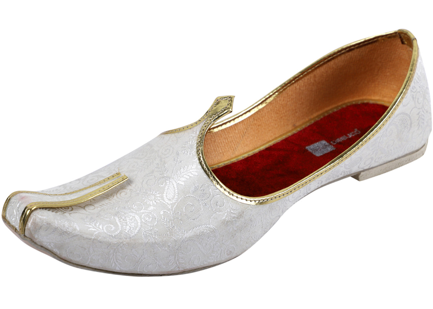 DEEUCO Men's Ethnic Premium Cream Wedding and Sherwani Jutti,Mojari