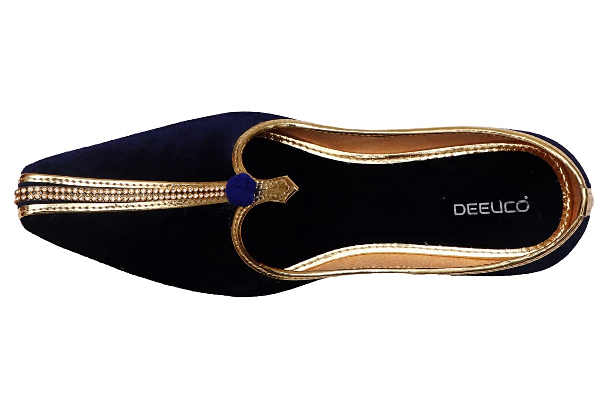 DEEUCO Men's Ethnic Wedding and Sherwani Jutti, Mojaris