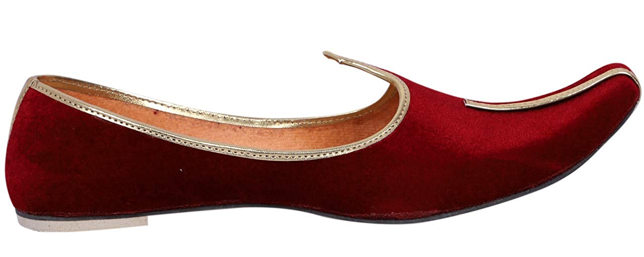 DEEUCO Velvet Wedding and Sherwani Jutti for Men