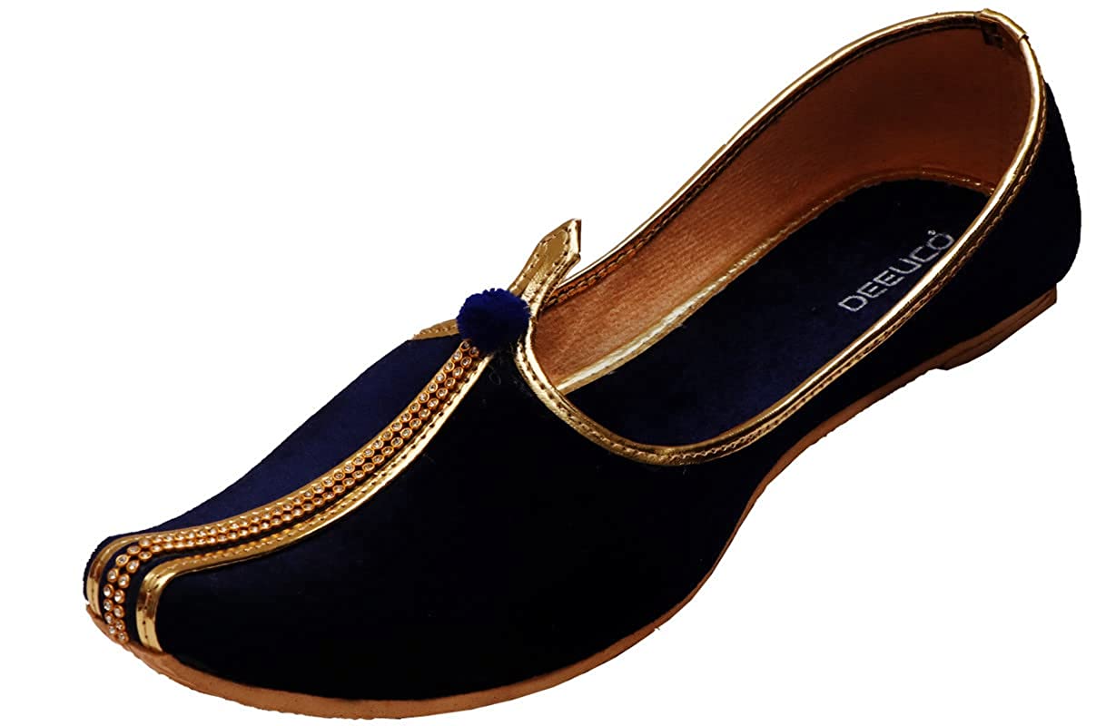 DEEUCO Men's Ethnic Wedding and Sherwani Jutti, Mojaris