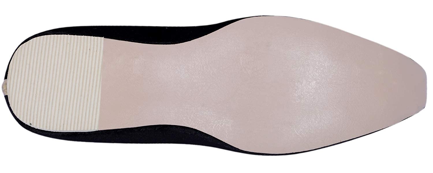 DEEUCO Men's Ethnic Juti/Mojari for Wedding and Party Occasions (Black)