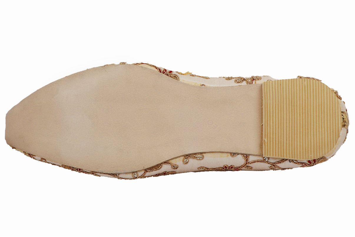 DEEUCO Men's Ethnic Golden Embroidery Design Wedding and Sherwani Jutti,Mojari…