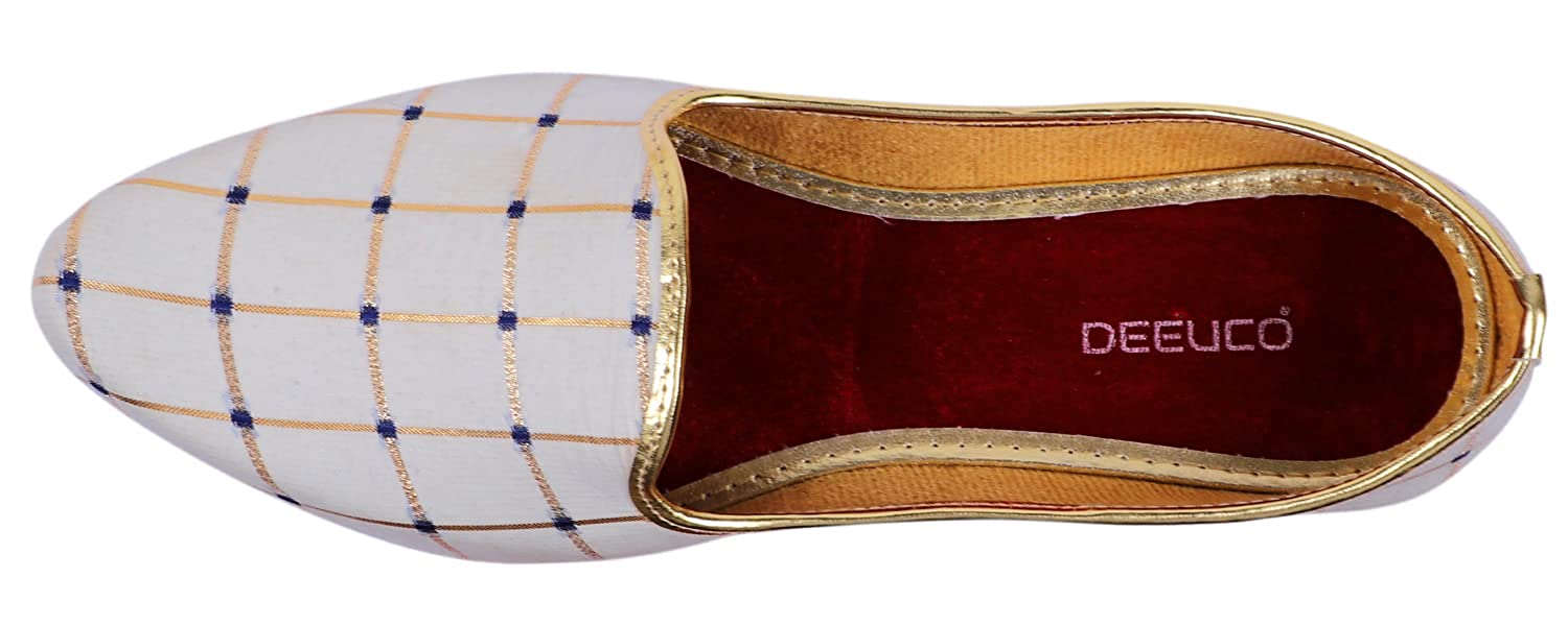 DEEUCO Men's Ethnic White boot