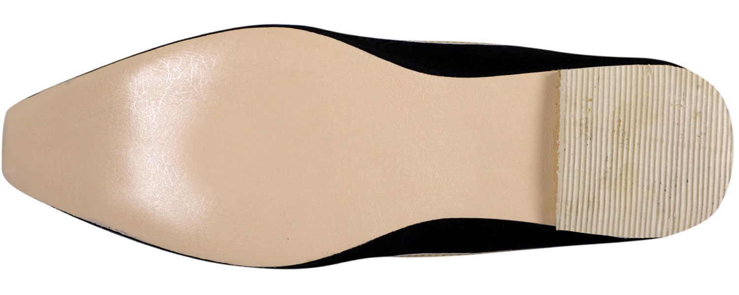 DEEUCO Men's Ethnic Black Velvet Wedding and Sherwani Jutti,Mojari