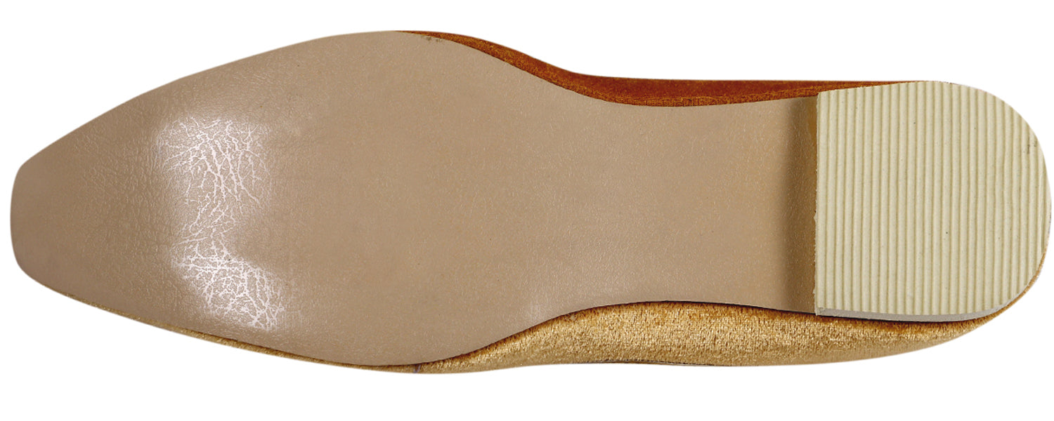 DEEUCO Men's Traditional Golden Velvetwedding and Sherwani Jutti,Mojari