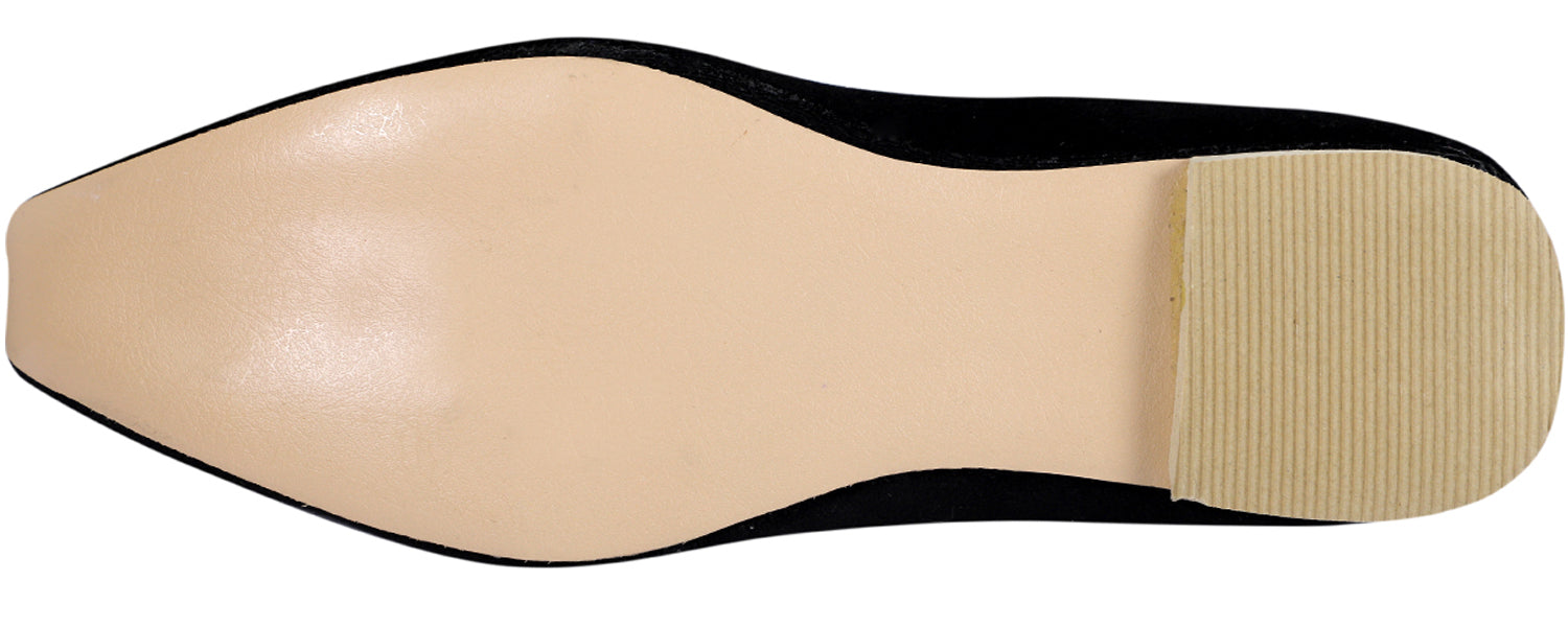 DEEUCO Men's Traditional Black Velvet Wedding and Sherwani Jutti,Mojari