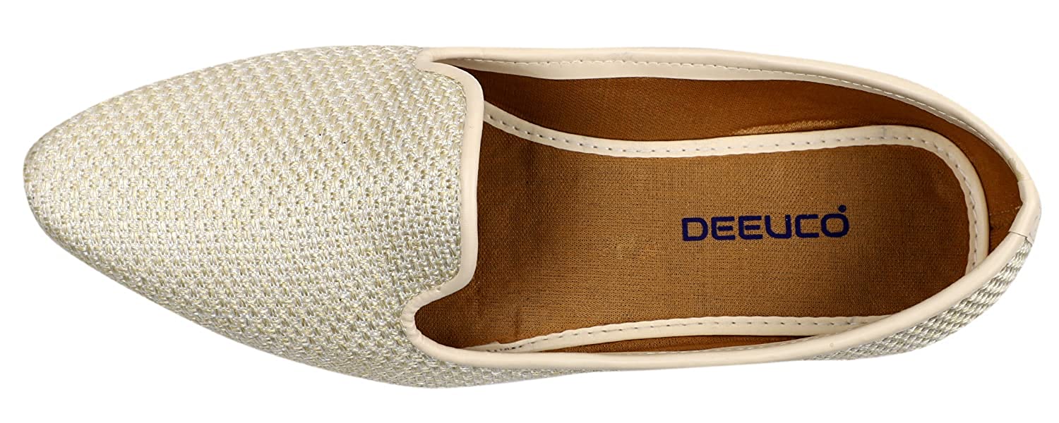 DEEUCO Ethnic Men's fashion Traditional cream jutti