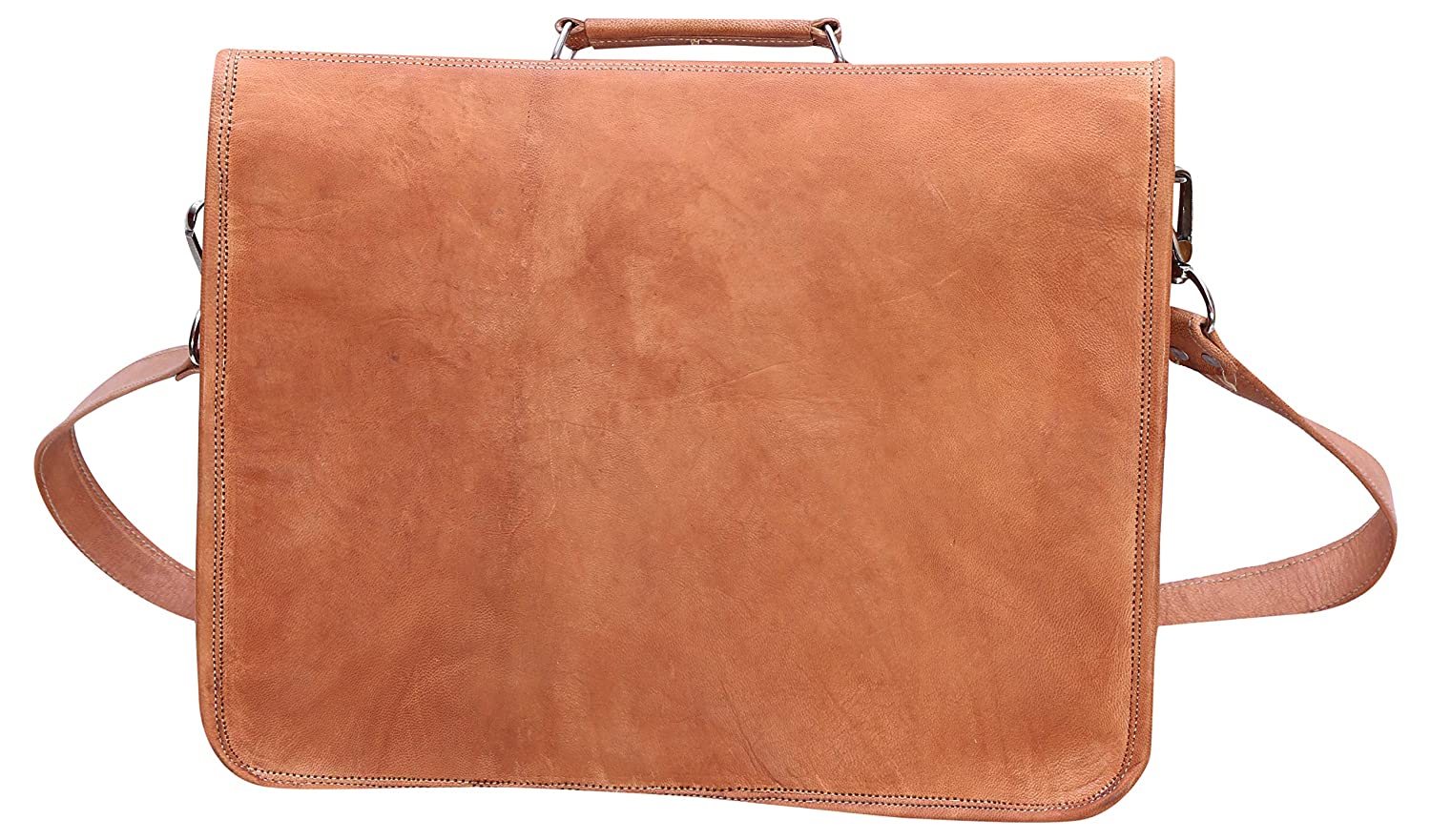 Deeuco 100% Genuine leather Handmade Crossover Shoulder Messenger/office/Laptop Bag