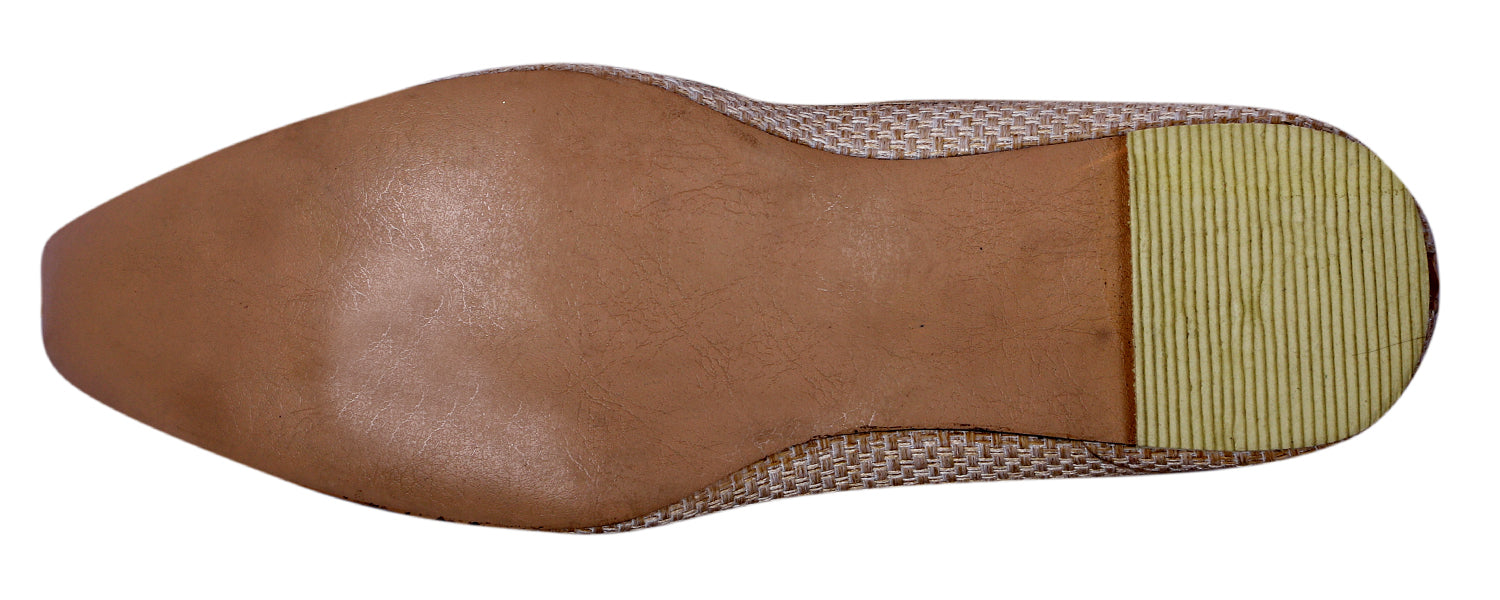 DEEUCO Men's Traditional Cream Wedding and Sherwani Jutti,Mojari