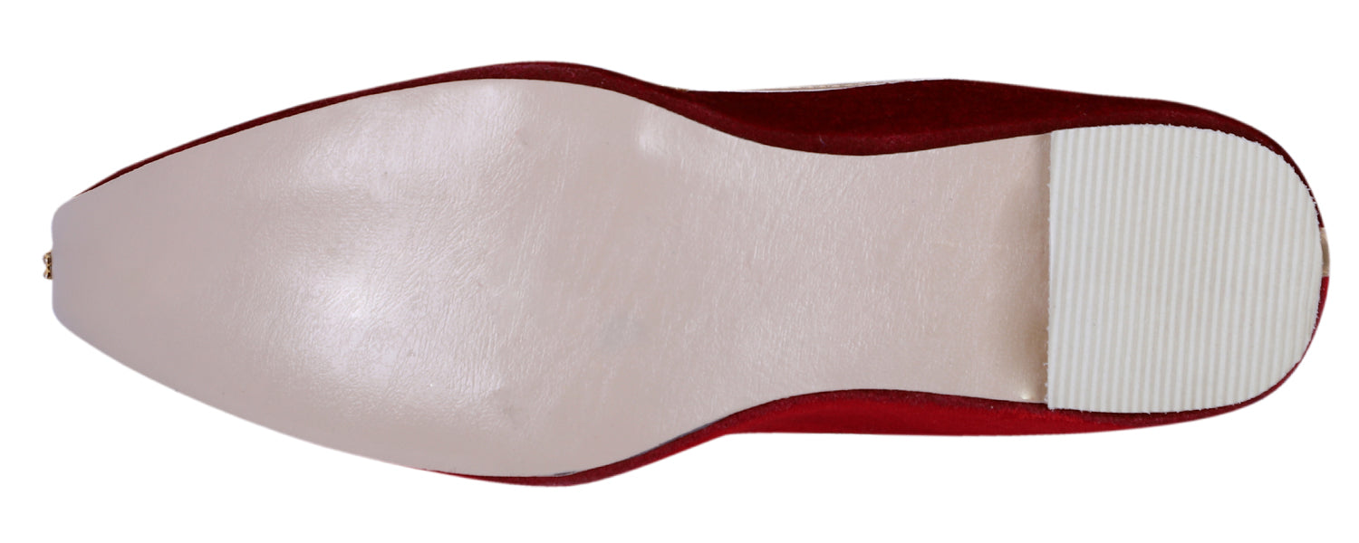 DEEUCO Men's Ethnic Maroon Velvet Wedding and Sherwani Jutti, Mojari