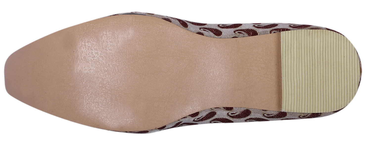 DEEUCO Men's Traditional Maroon Wedding and Sherwani Mojari, Jutti