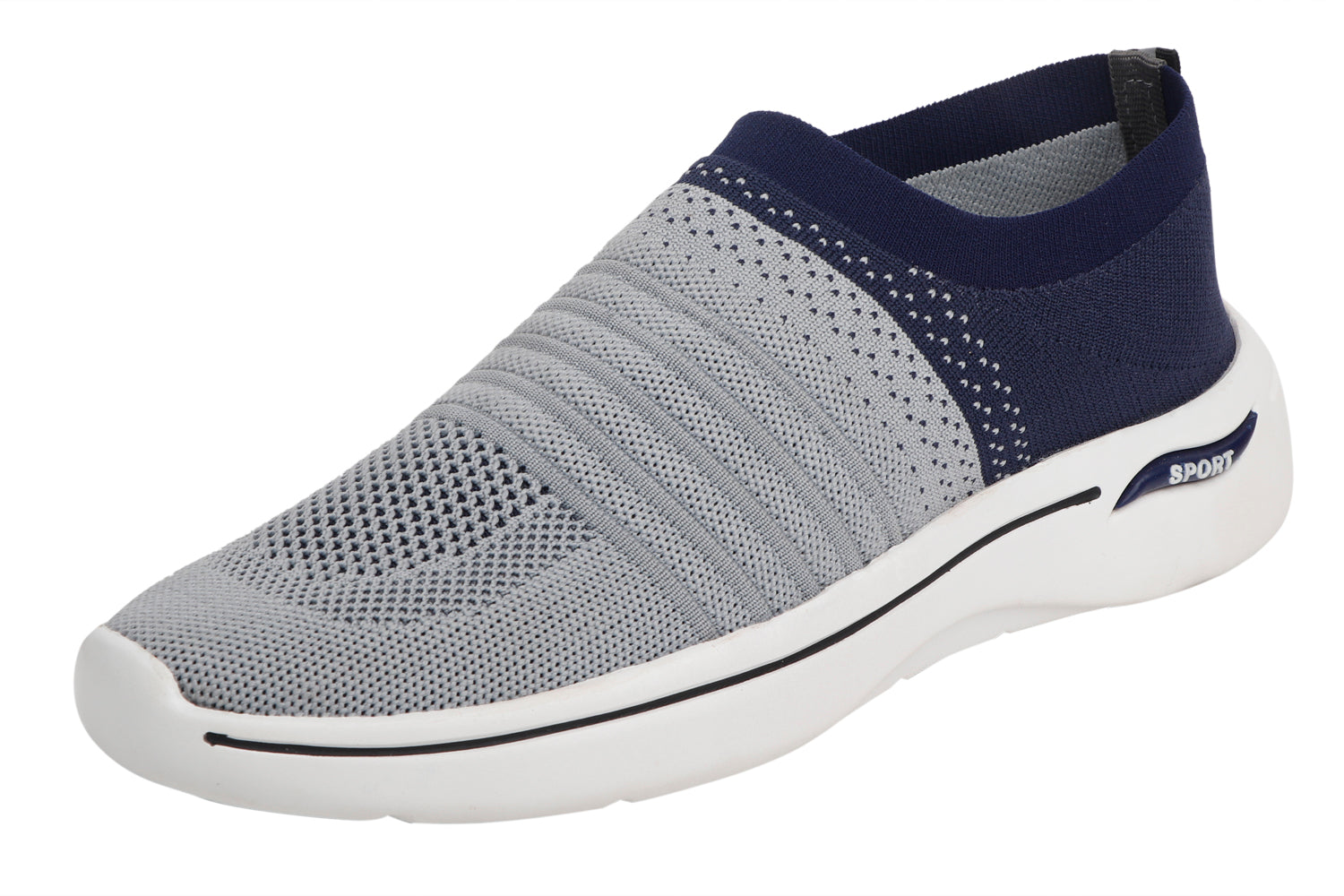 DEEUCO Men's Navy blue and Gray Casual ,Running ,Walking Shoes