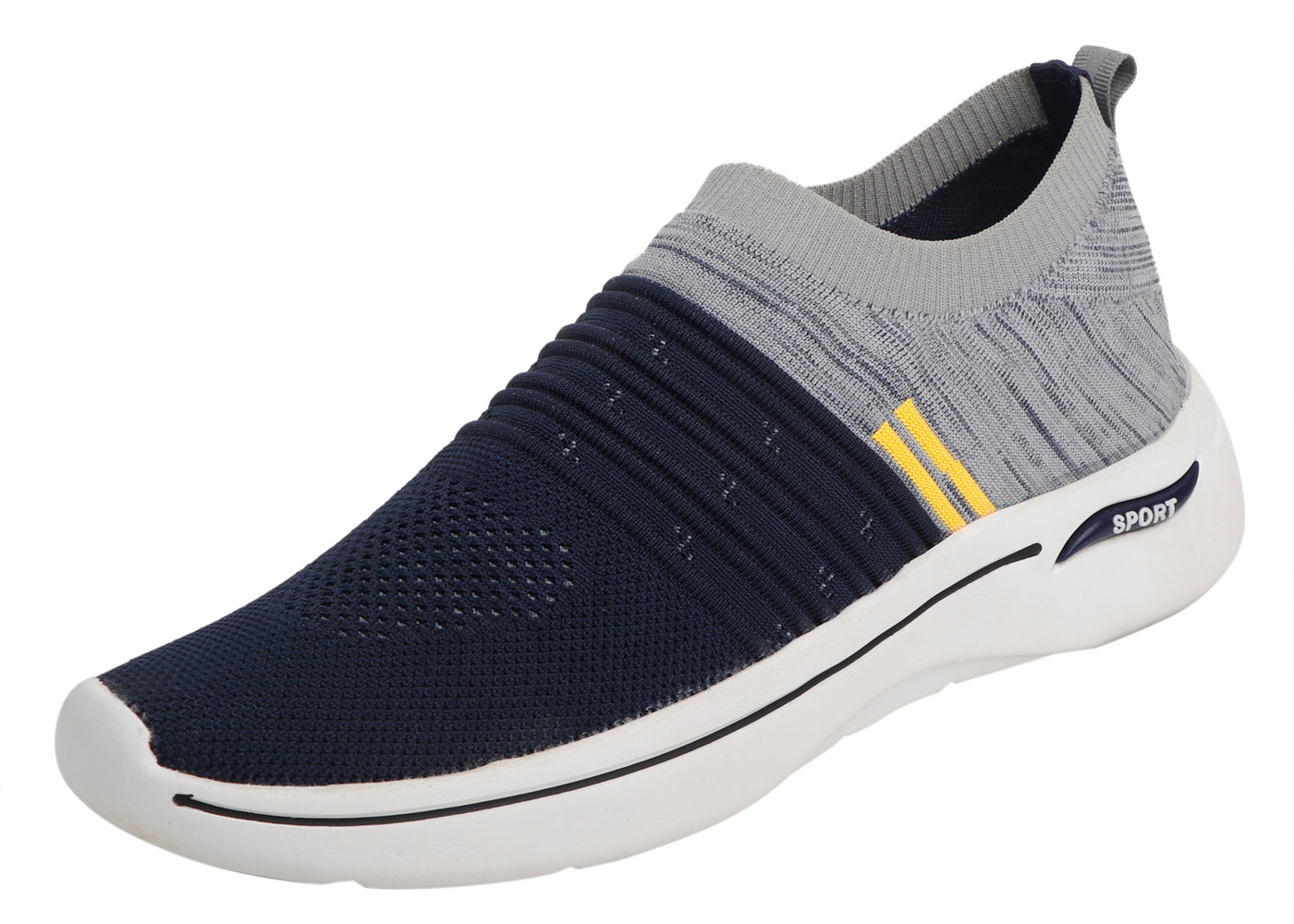 DEEUCO Men's Navy Blue and Gray Casual ,Running ,Walking Shoes