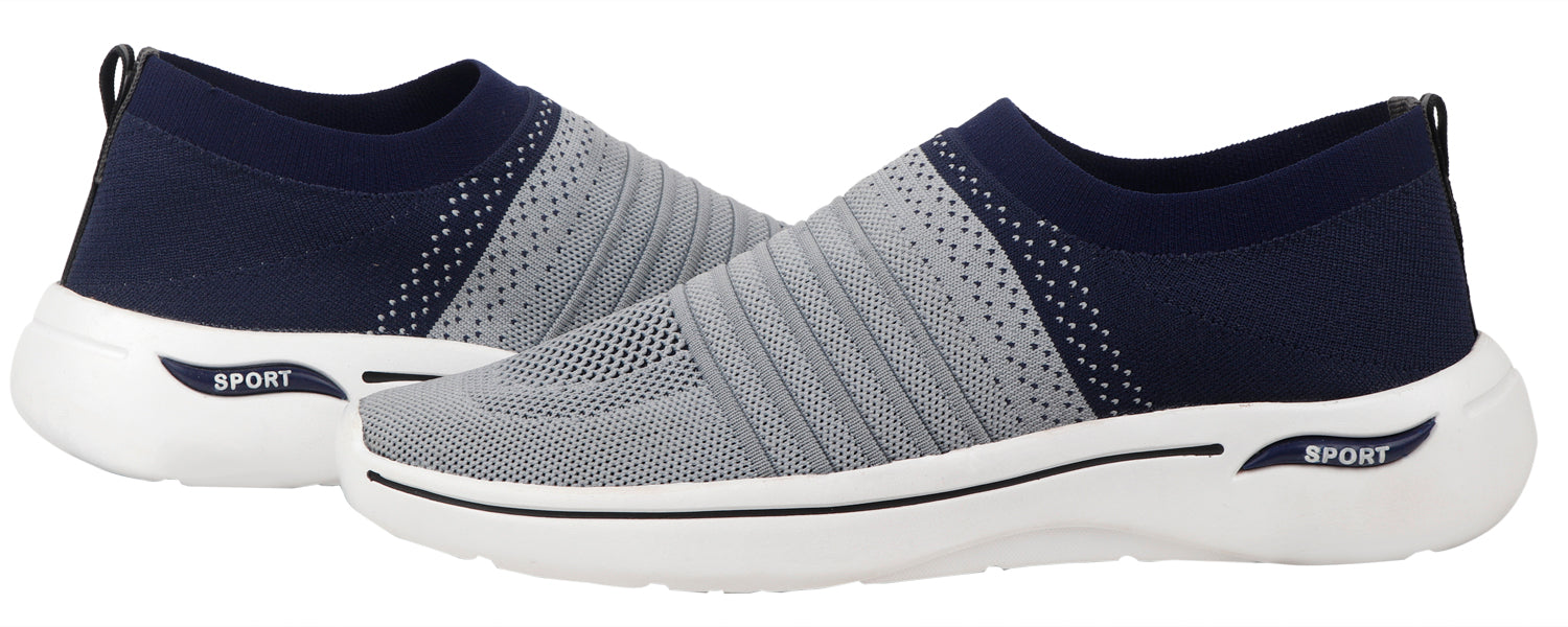 DEEUCO Men's Navy blue and Gray Casual ,Running ,Walking Shoes