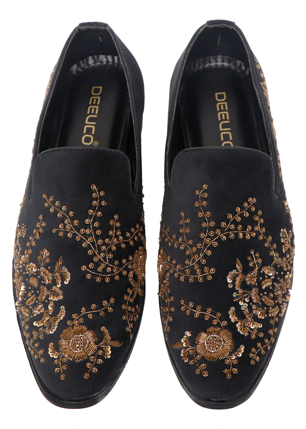 Black Velvet Zardozi embroidery Jutti