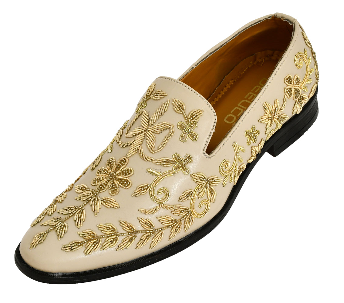 Deeuco Premium Cream Hand Zardozi embroidery Jutti