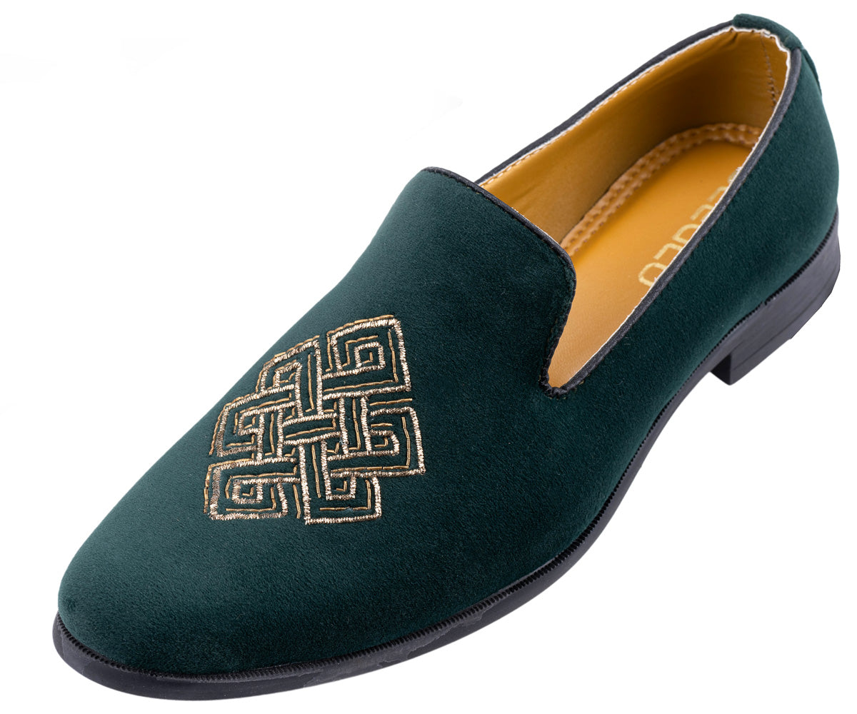 Deeuco Premium Green Velvet Zardozi embroidery Jutti