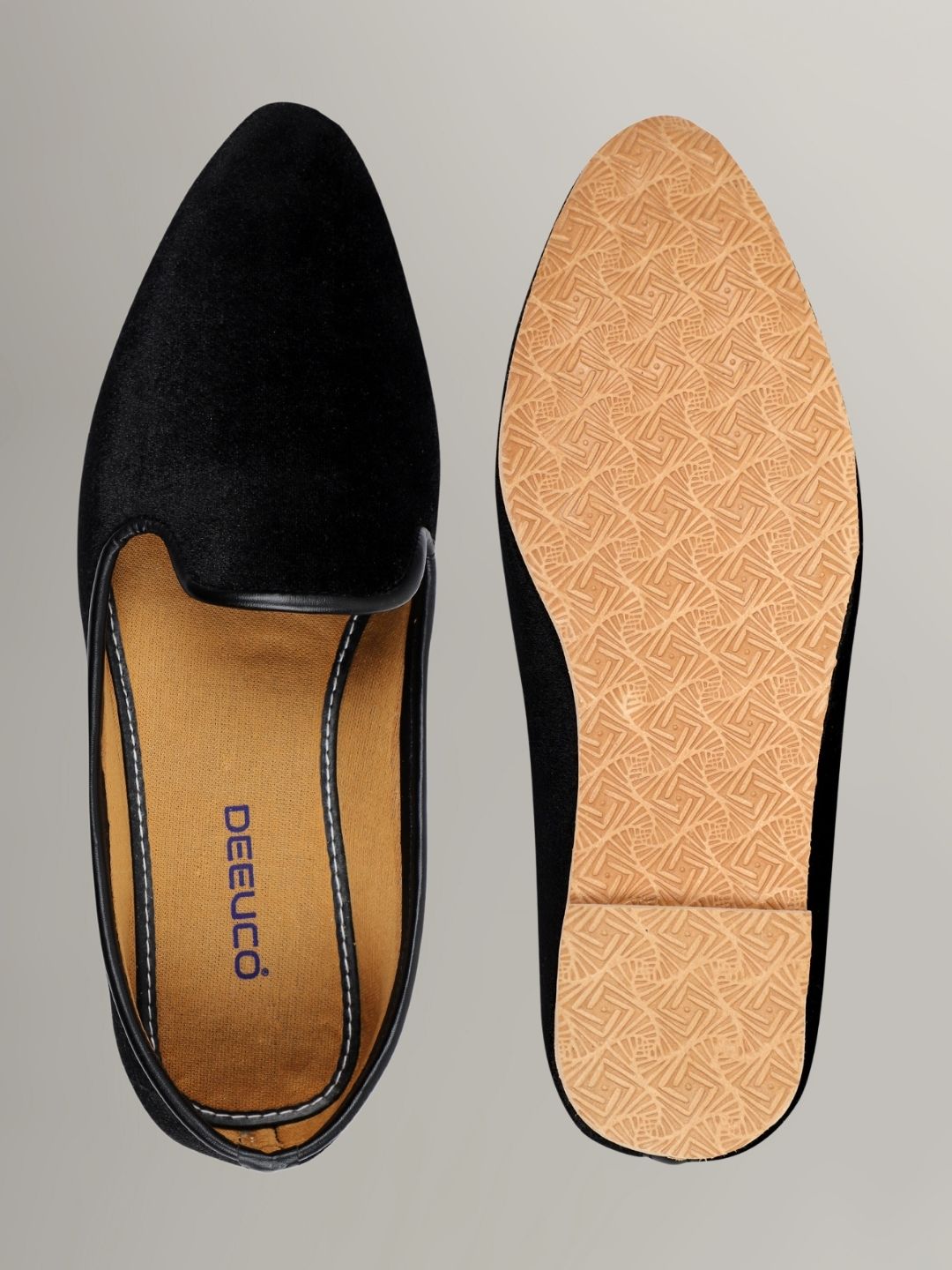 DEEUCO Ethnic Men's Velvet Juttis and Mojaris