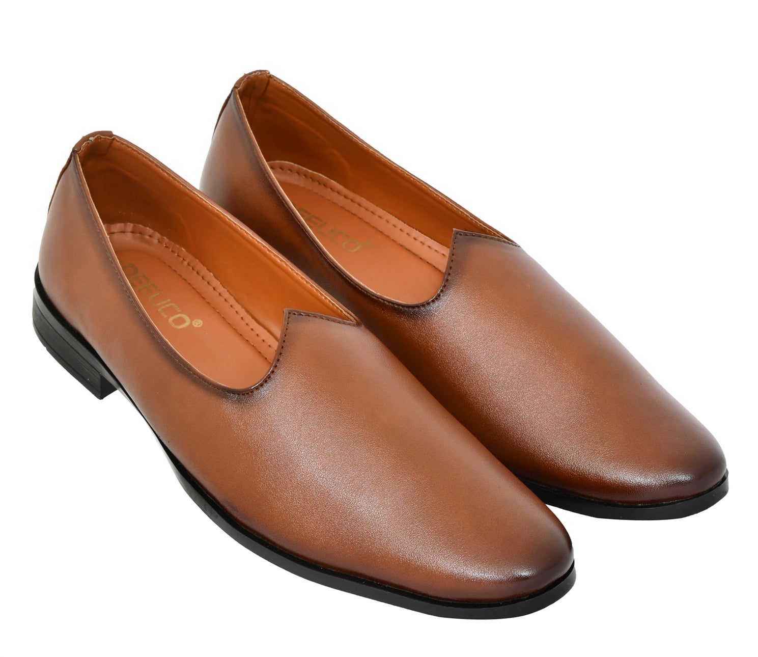Men's Traditional Tan Nagra Shoes/jutti