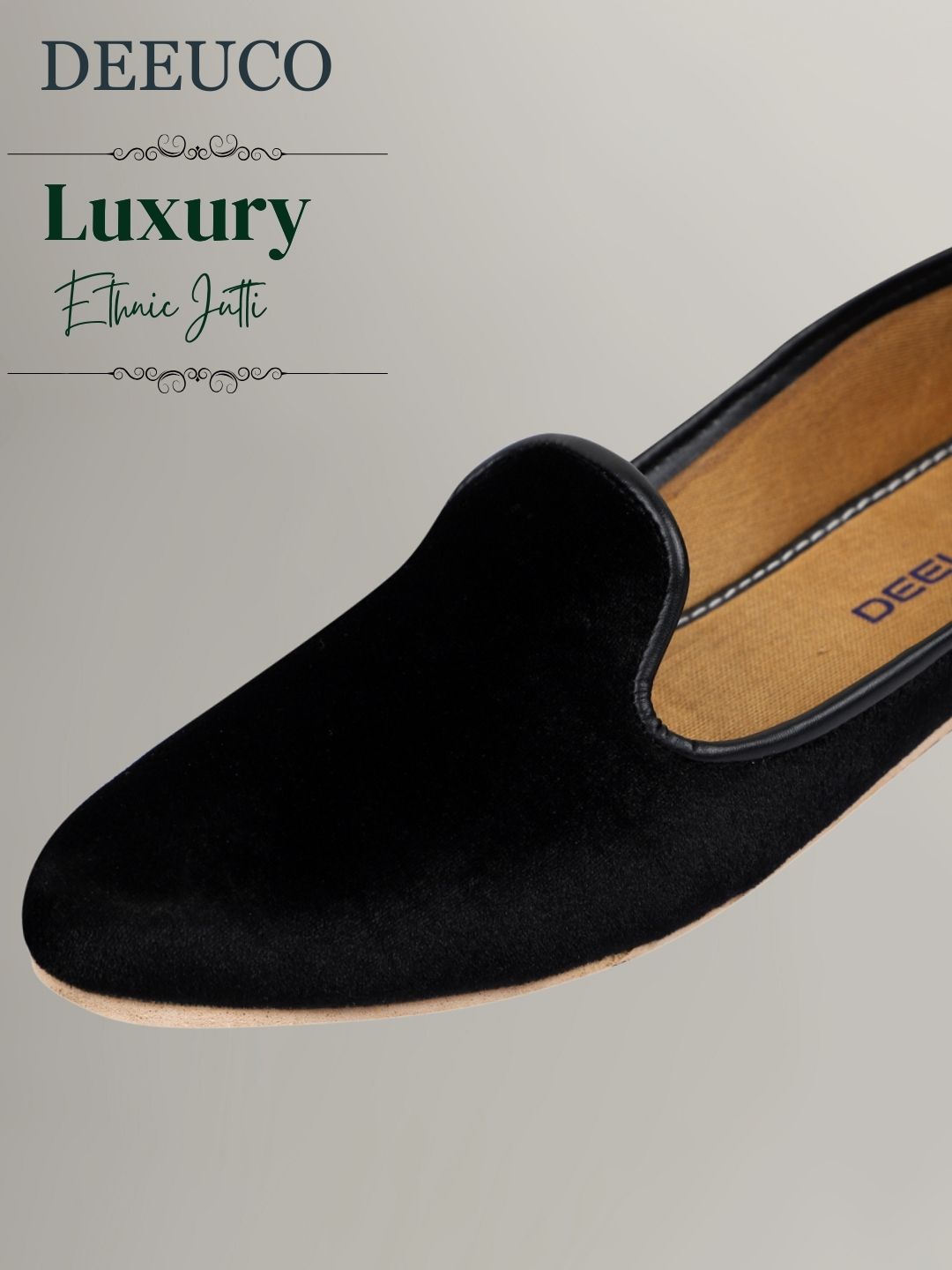 DEEUCO Ethnic Men's Velvet Juttis and Mojaris