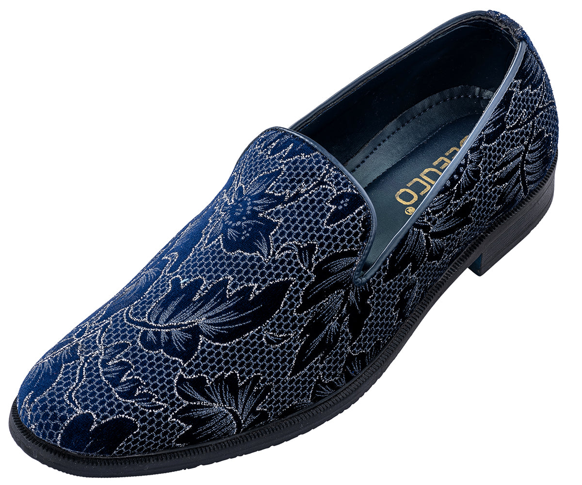 Men's Ethnic Premium Navy Blue Velvet Nagra/Shoes/jutti