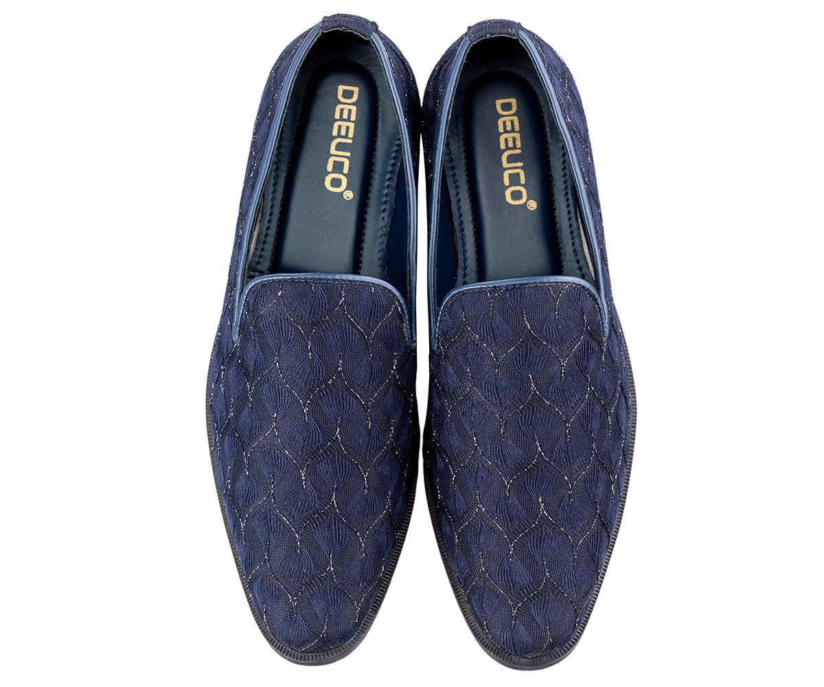 Men's Ethnic Premium Navy Blue Wedding and sherwani jutti/Shoes