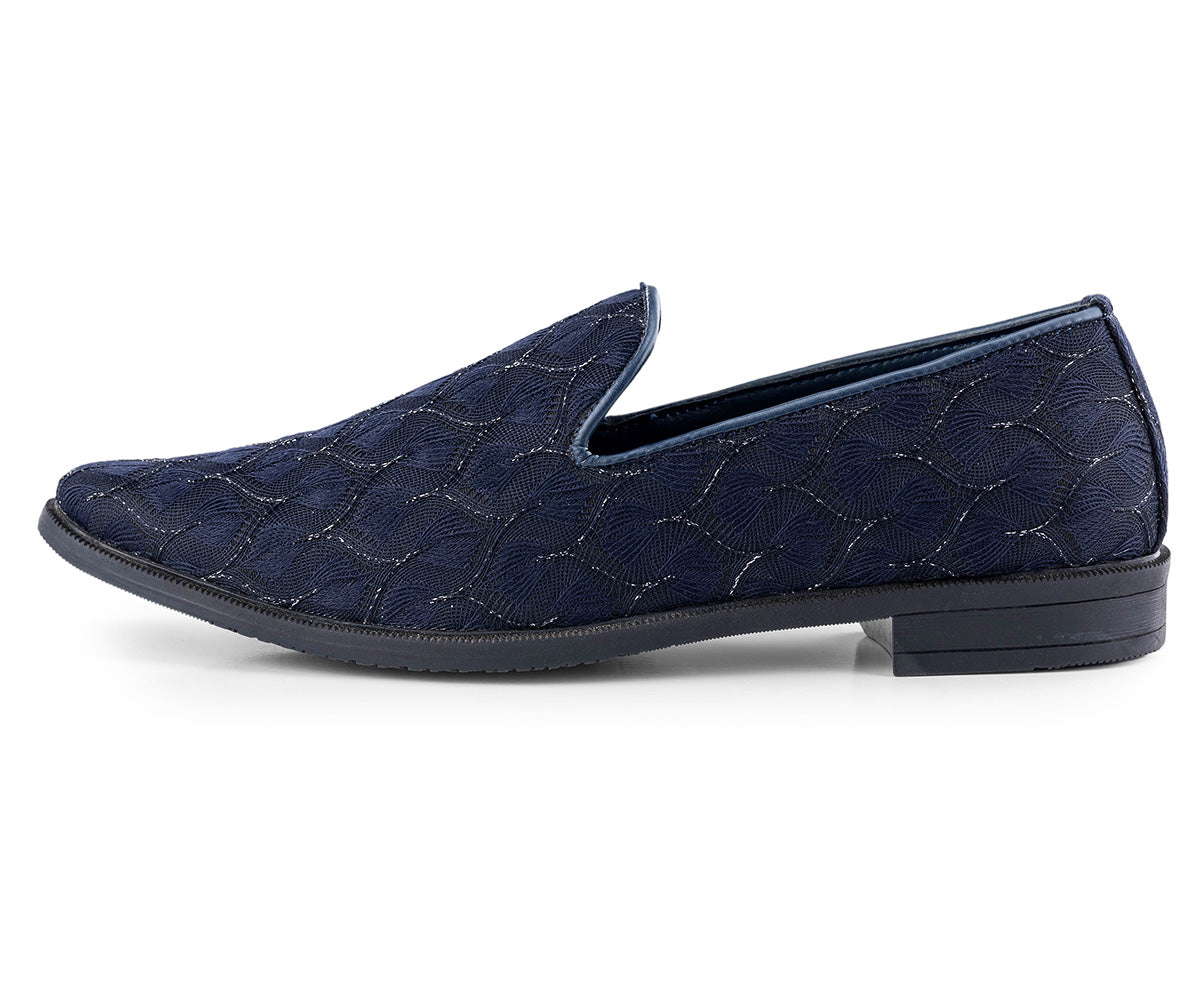 Men's Ethnic Premium Navy Blue Wedding and sherwani jutti/Shoes