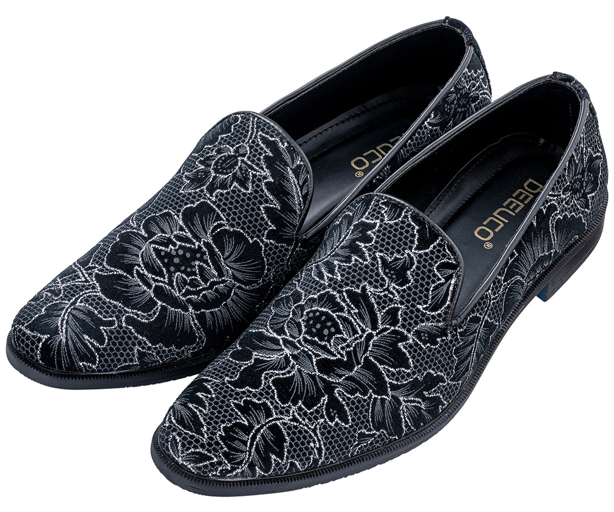 Men's Ethnic Premium Black Velvet Nagra/Shoes/jutti