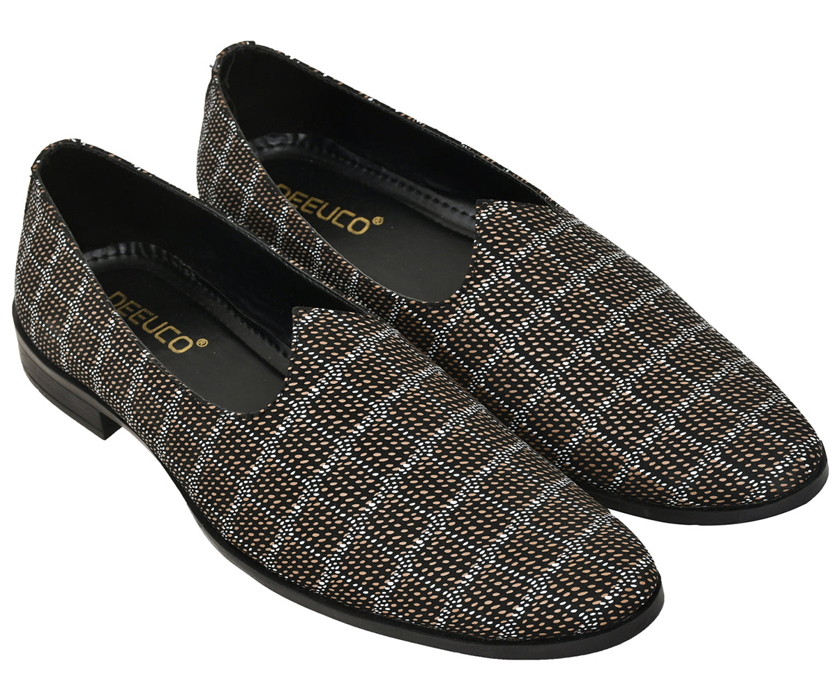 Men's Stylish Premium Traditional Brown Nagra Shoes