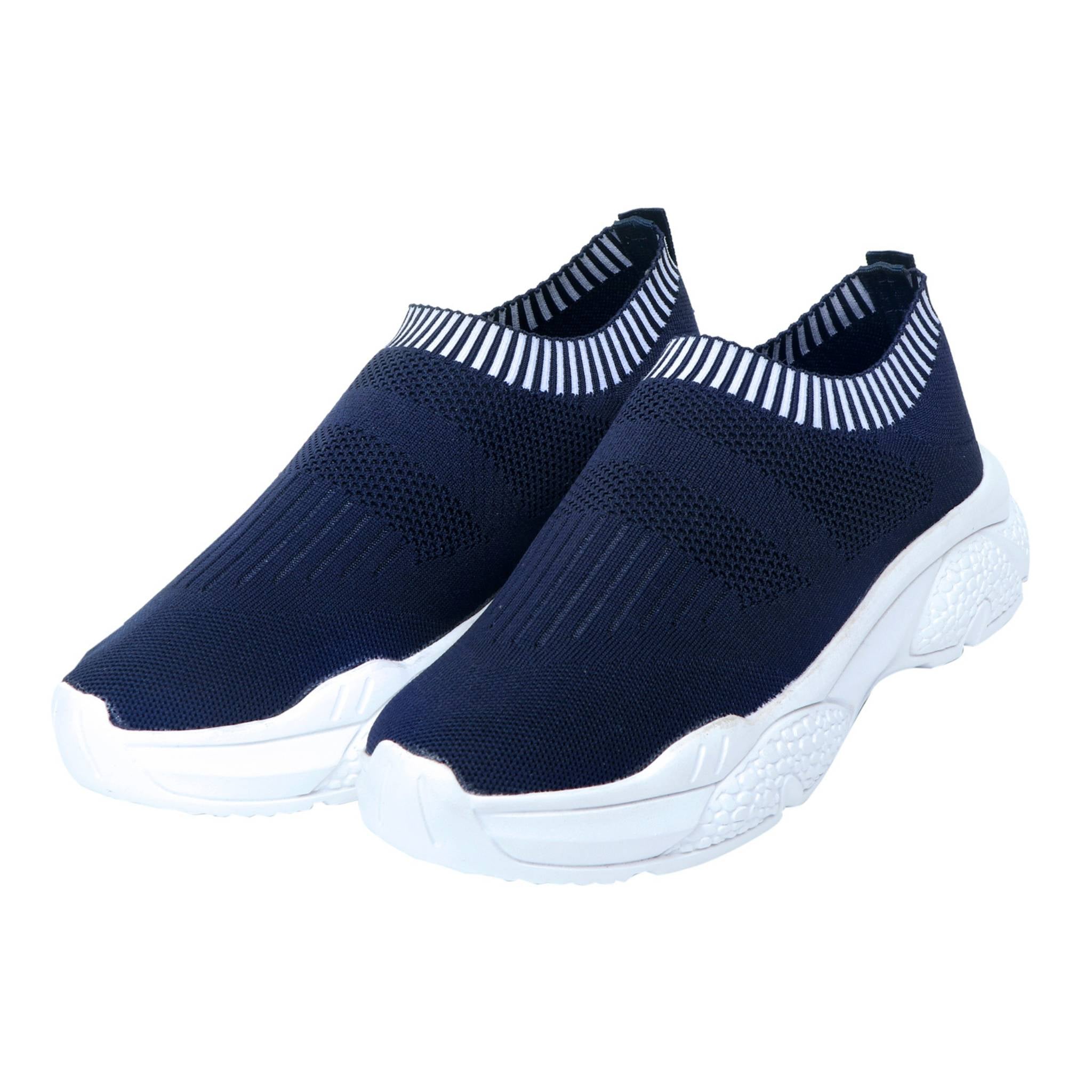 Lightweight walking shoes for girls with comfortable slip-on fit and durable sole.