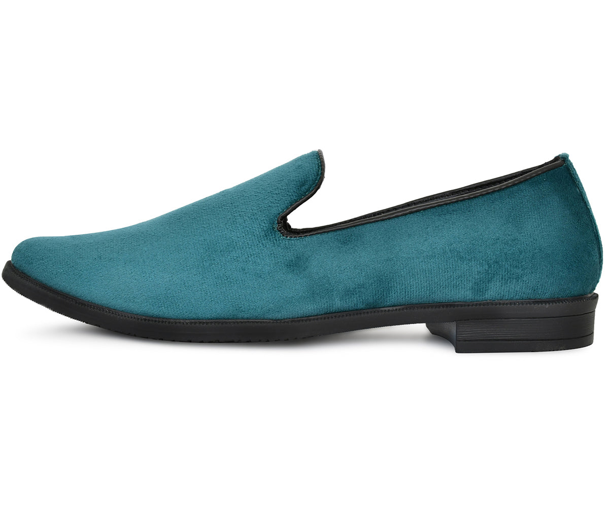 Men's Ethnic Premium Plain Green Velvet Nagra/Shoes/jutti Men's Ethnic Premium Plain Green Velvet Nagra/Shoes/jutti