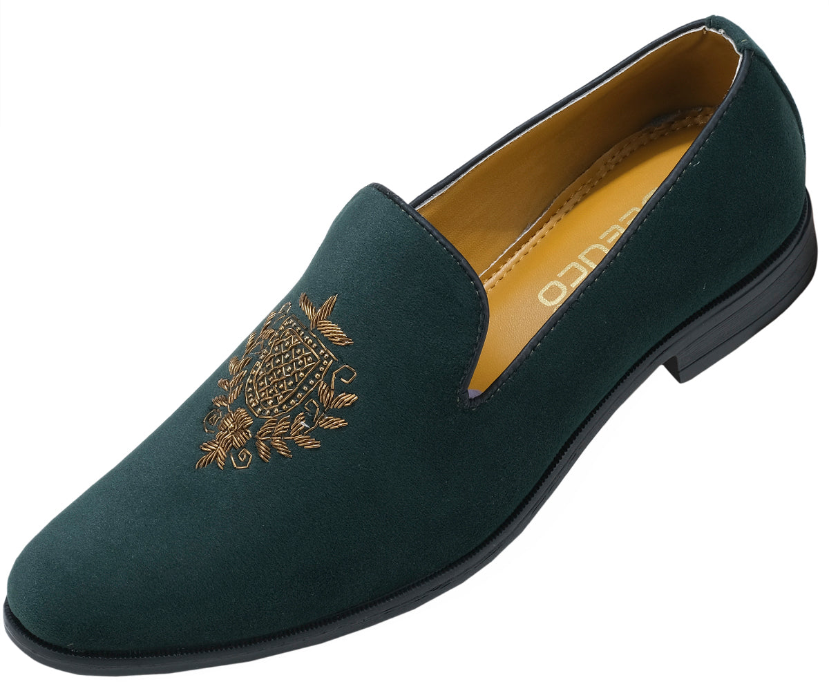 Deeuco Premium Hunter green Velvet Zardozi embroidery Jutti