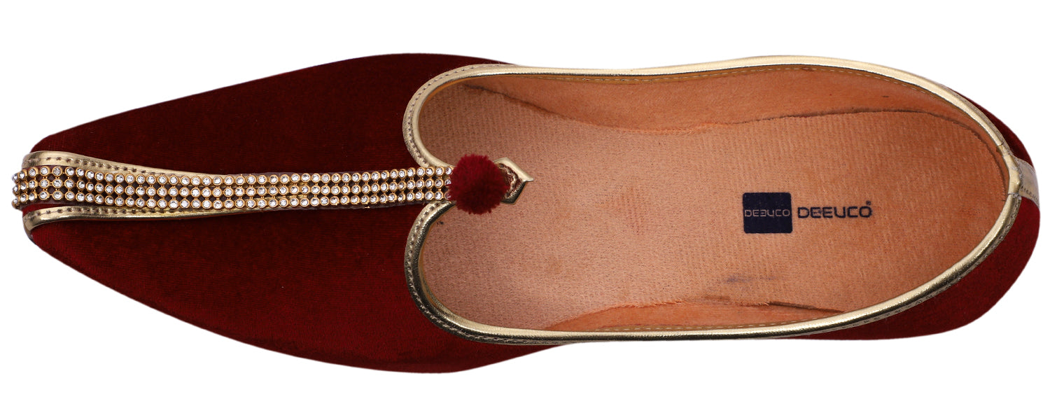 DEEUCO Velvet Jutti,Mojari for Men