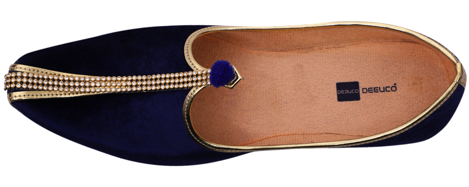 DEEUCO Velvet Jutti,Mojari for Men