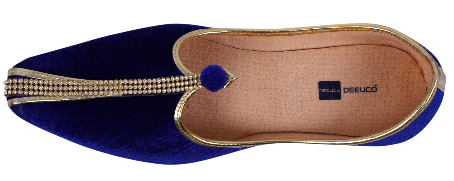 DEEUCO Velvet Jutti,Mojari for Men