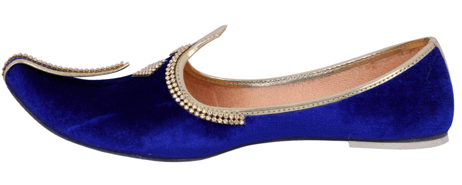 DEEUCO Wedding and Sherwani Mojari,Jutti for Men, Velvet
