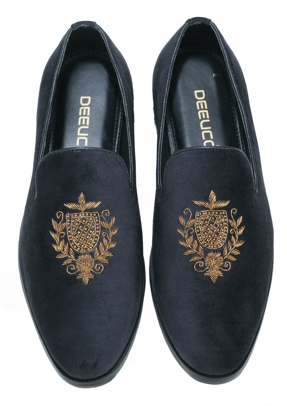 Deeuco Premium Black Velvet Zardozi embroidery Jutti