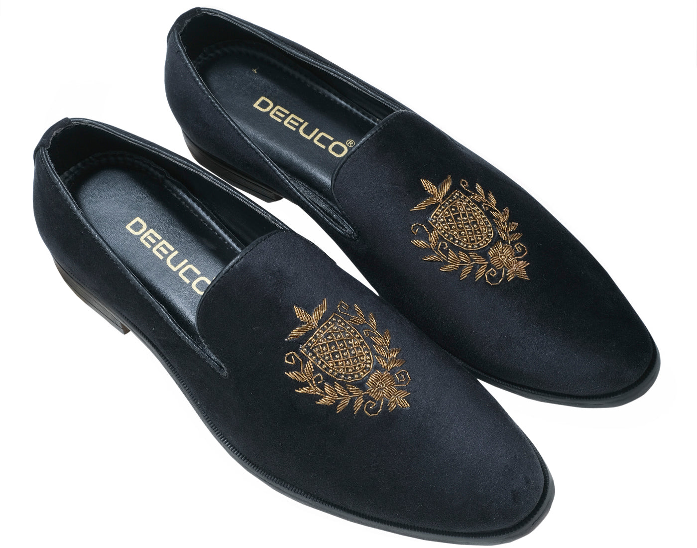 Deeuco Premium Black Velvet Zardozi embroidery Jutti