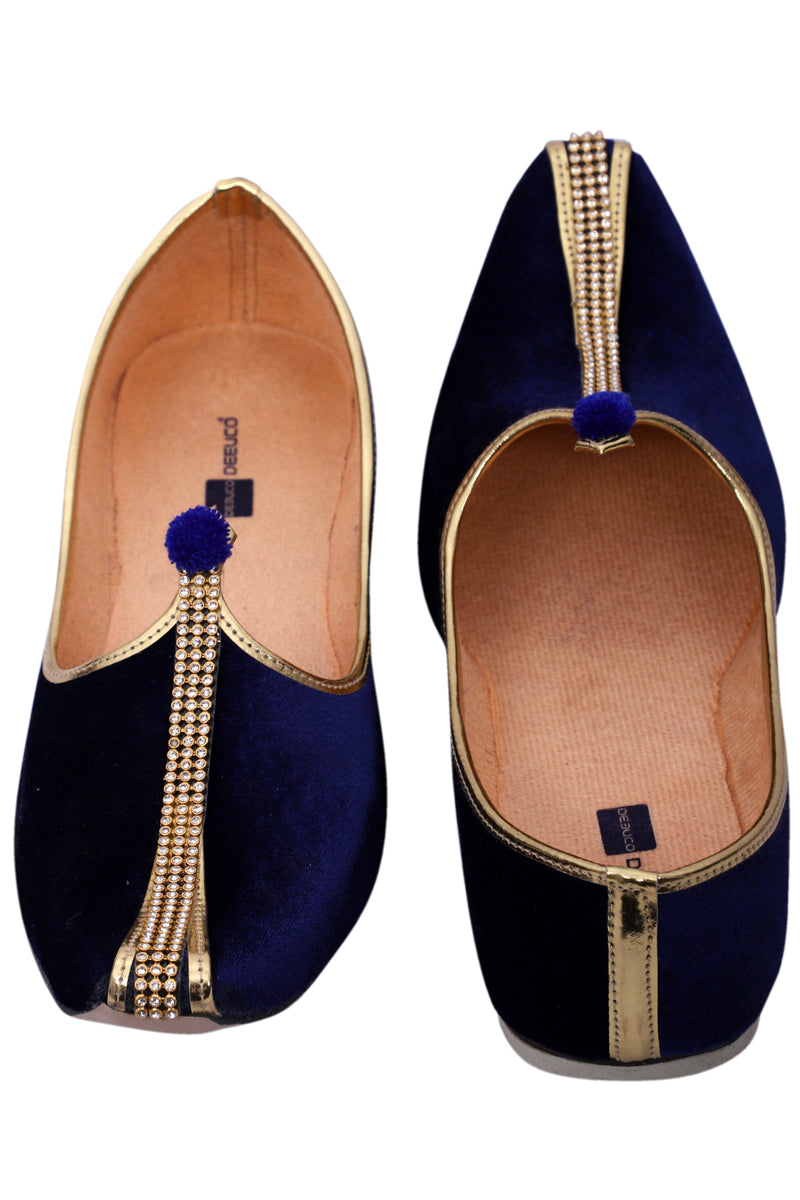 DEEUCO Velvet Jutti,Mojari for Men